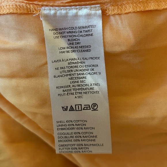 Free People Alana Babydoll Floral Apricot Peach Mini Strappy Sundress Dress - Picture 17 of 17